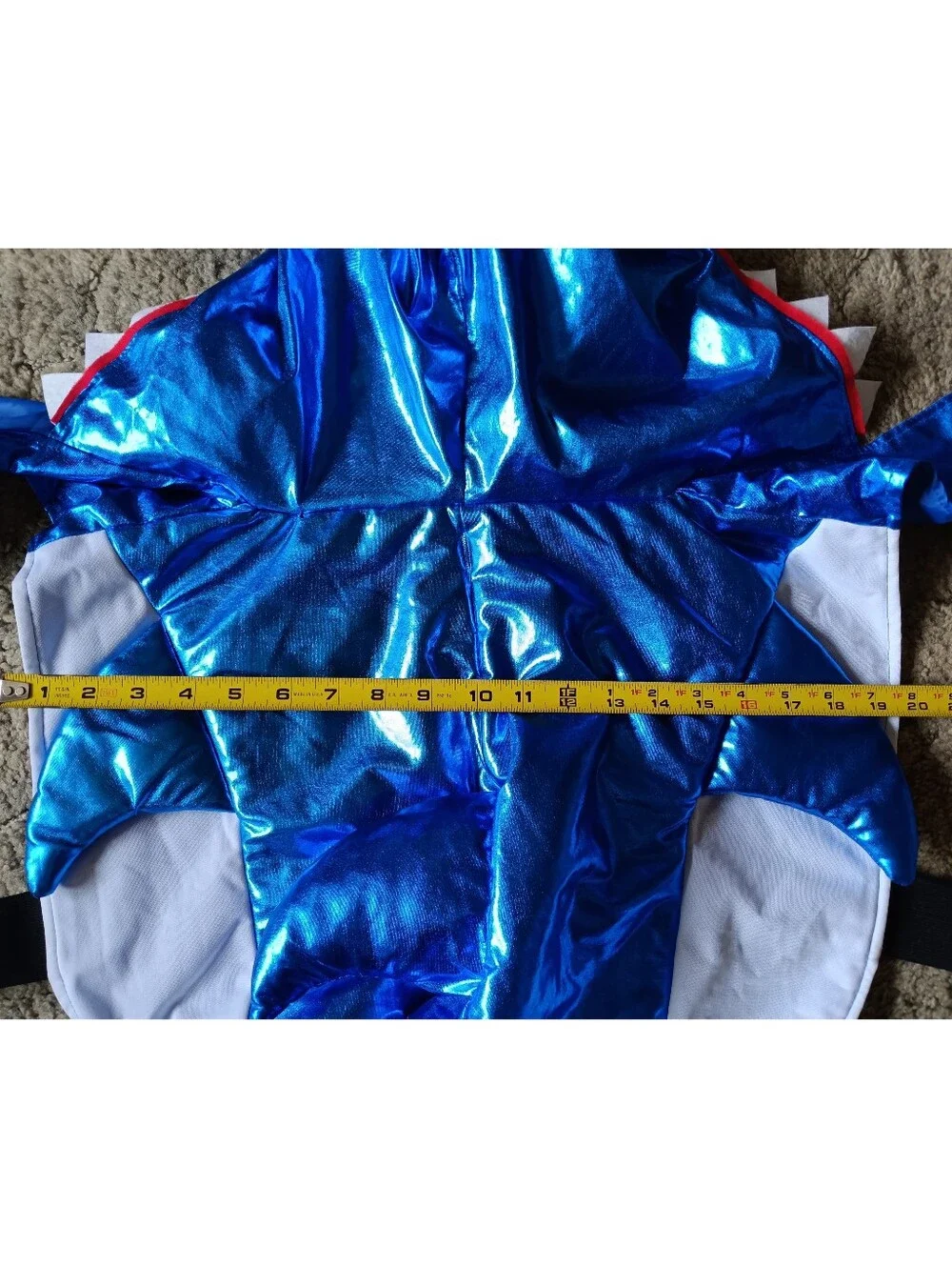 💙 Vibrant Life Shark Dog Costume XL Metallic Blue Pet Pets Halloween
